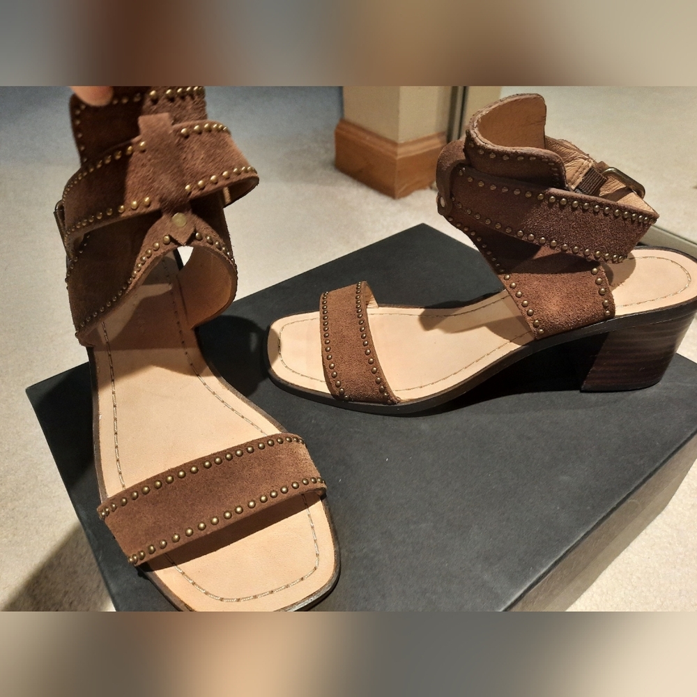 Studded Brown Women's Sandals